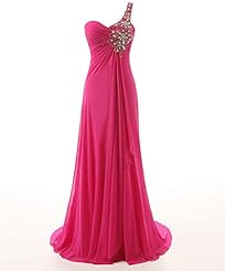 One Shoulder Sequined Beaded Pleated Asymmetric Chiffon 2015 Evening Dress/Bridesmaid Dress/Prom Dress/Party Dress 