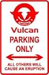 KAWASAKI VULCAN PARKING sign * street