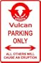 KAWASAKI VULCAN PARKING sign * street