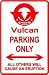 KAWASAKI VULCAN PARKING sign * street