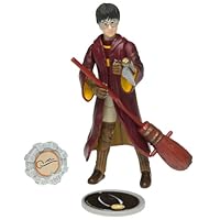 Harry Potter Sorcerer's Stone Quidditch Harry 5 Action Figure (2001 Mattel)