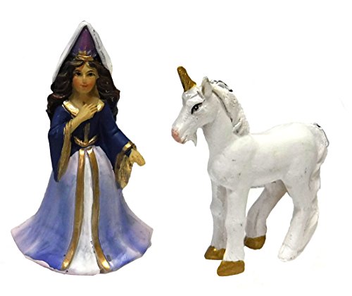Miniature Fairy Garden Medieval Times Princess And Unicorn