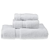 Divine Home 6 Piece Bath Towel Set, White