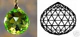20mm Swarovski Strass Logo Peridot Crystal Ball Prisms #8558-20