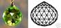 20mm Swarovski Strass Logo Peridot Crystal Ball Prisms #8558-20