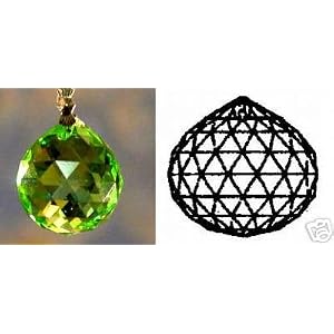 20mm Swarovski Strass Logo Peridot Crystal Ball Prisms #8558-20 by 