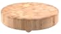 Catskill Craftsmen Wood End Grain Round Cutting Slab with Feet
