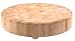 Catskill Craftsmen Wood End Grain Round Cutting Slab with Feet