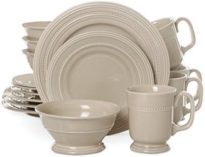 Gibson Adele Beige 16-Piece Dinnerware Set by Signature Living