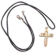 JESUS modern Cross - olive wood necklace, necklace is 60cm long - 23.5 inches)