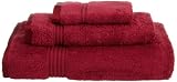 Superior Egyptian Cotton 3-Piece Towel Set, Burgundy
