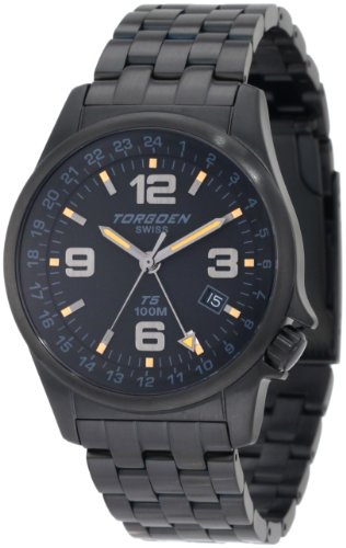 Torgoen Swiss Men's T05206 T05 Series Classic Black Aviation Watch