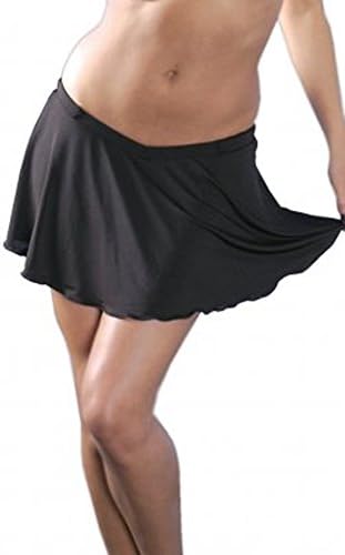 Microfiber Mini Skirt w/ Attached G-String 5x/6x Black