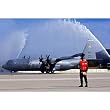 C-130J Super Hercules (On Ground, Sprayed with Water) Art Poster Print - 13x19