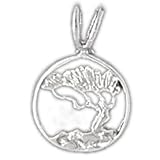 Clevereve's 14K White Gold Charm Trees 0.8 - Gram(s)
