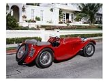 1934 Jaguar SS Roadster Art Photographic Poster Print, 16x12