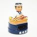 Japanese　sushi　chef　solar　figurine