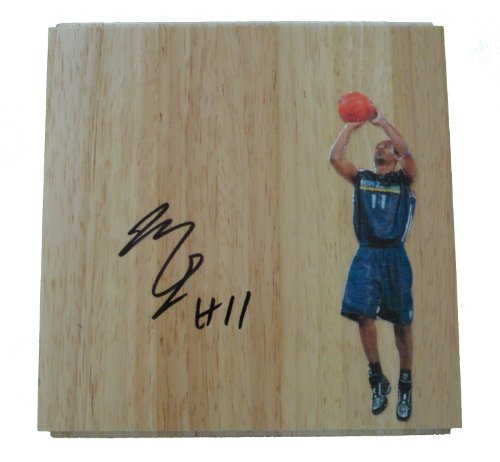Mike Conley Jr. Autographed Memphis Grizzlies Photo Floorboard, Proof Photo of Mike Signing This Exact Floor for Us.