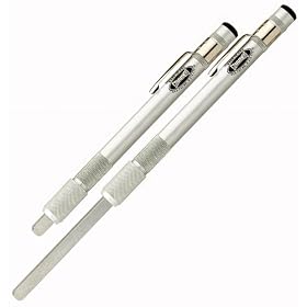 Commando Diamond Knife, Fishhook and Utility Sharpener with Retractable Medium Grit Diamond Stone in Attractive Clear Anodized Handle for Fishing, Hunting, Home or Industrial Applications
