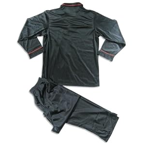 Claiborne - Mens Big Long Sleeve Pajamas, Off Black