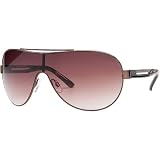 A|X Sporty Shield Sunglasses - Armani Exchange Men's Rectangular Full Rim Lifestyle Eyewear - Bronze/Havana/Brown Gradient