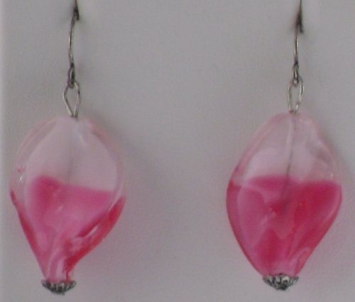 Pink Twist Earrings