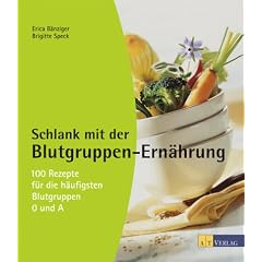 Schlank mit der Blutgruppen-Ernährung. 100 Rezepte für die häufigsten Blutgruppen 0 und A (Taschenbuch)