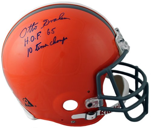Otto Graham Signed Autographed Cleveland Browns Authentic Full-Size Helmet
