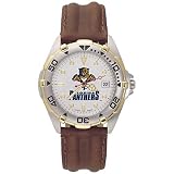 LogoArt Florida Panthers Men's All-Star Leather Watch