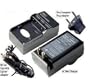 Replacement Wall + Car Battery Charger Kit for Casio Exilim EX-G1 EX-G1BK EX-G1RD EX-S5 EX-S5BE