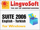 LingvoSoft translation software Suite 2006 English <-> Turkish for Windows: dictionary, phrasebook, flashcards