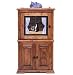 Litterbox Furniture Stained Glass Cat in Window : Finish Color BLUE