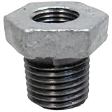 ブッシング 可鍛鋳鉄製管継手(白) (1/4B×1/8B)×17L BU