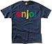ENJOI Spectrum Short Sleeve T Shirt (Navy, Medium)