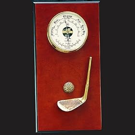 Burlwood Golf Barometer Thermometer by PhotoFramesPlus