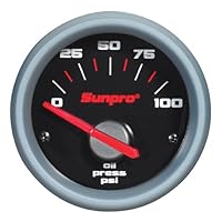 Sunpro CP7001 Sport ST 2 Electrical Oil Pressure Gauge Kit