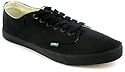 Kickers "Sneakie Low Textile" Mens Lace Up Fashion Canvas Shoes/Fashion Shoes - Black