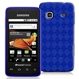 Blue Argyle Cruzer TPU Soft Gel Skin Case - For Samsung Galaxy Prevail