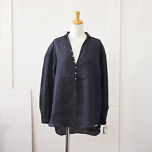 (ダナファヌル) DANA FANEUIL リネン生地長袖シャツチュニック