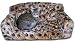 Standard Biscuit/Pawprint Faux Fur Classic Cat Settee 81x46x34cm (31.9x18.1x13.4 inches) From ExtraComfort