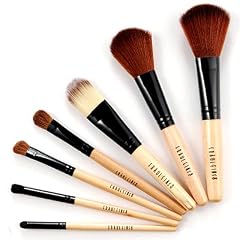 Fraulein3�8 7 er Pinsel Echt Haar MAKE-UP Set + Leopard Kosmetik Tasche