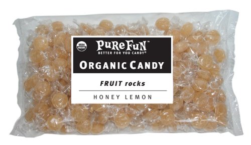 Pure Fun Certified Organic Bulk Honey Lemon Fruit Rocks, 48-Ounce Unit