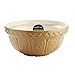 Rayware S36 Chip Resistant Earthenware Mixing Bowl, Ceramic, Cane, 0.5 Litre/15 cm