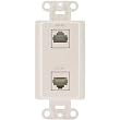 CHANNEL PLUS WPA-DD Almond Dual Data Wall Plate