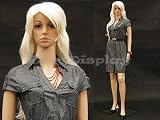 41ECbXJvxTL. SL160  (PS G2) Plastic Female Mannequin Flesh Tone + Base