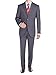 Bianco B Men's Suit Sharkskin Two Button Jacket Modern Fit Suit Blazer & Pants