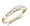Size - 4 - Solid 14k Yellow Gold 3 Three Stone Round Brilliant Cut Diamond Engagement or Anniversary Ring Band with Side Stones (1/4 cttw)