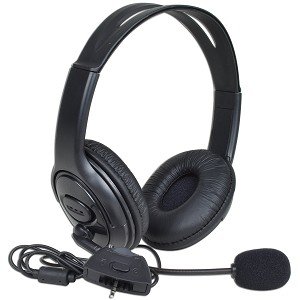 Hyperkin MZX-1000 Stereo Gaming Headphones w/Boom Microphone & Inline Volume Control for Microsoft Xbox 360 (Black)