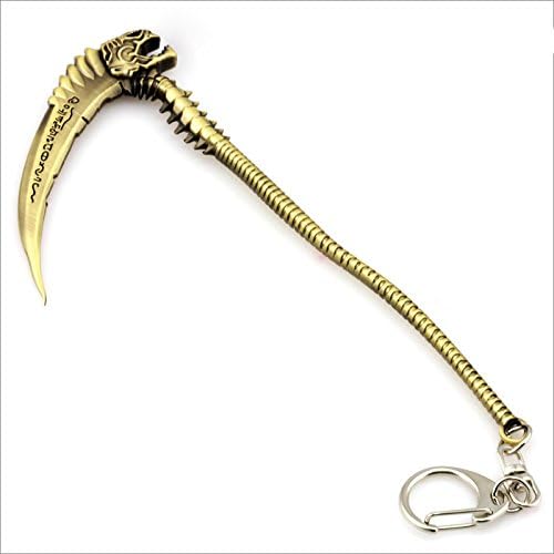 Hairai LOL Karthus Weapons Keychain League of Legends Deathsinger Sickle Model Key Pendant