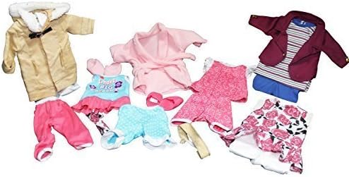 Doll Clothes Mega 6-Outfit Set For American Girl or Other 18 Inch Dolls! Pajamas, Dresses &amp; Coat! Free guide!